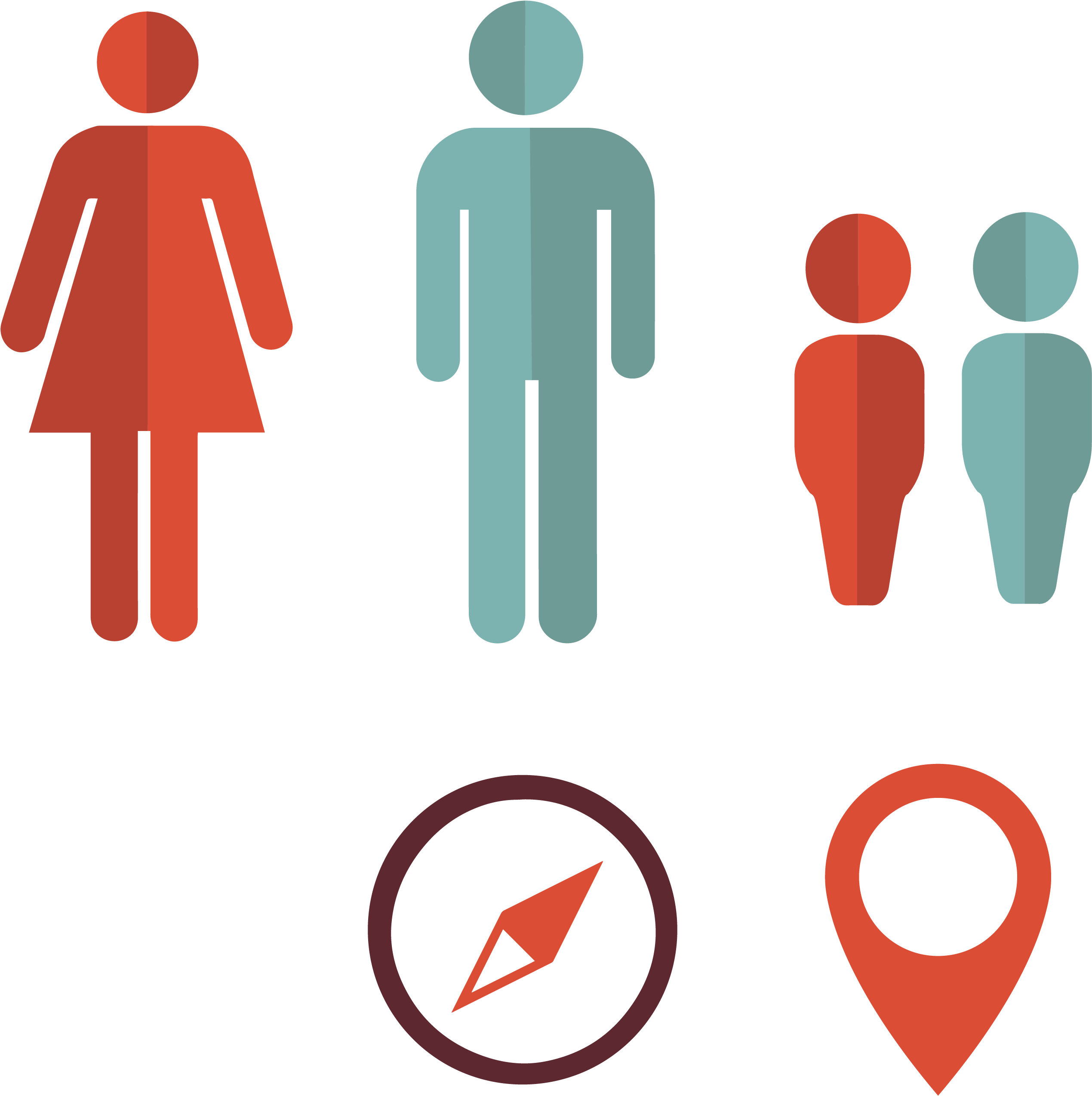 Bathroom Vector Man Woman - World Population By Gender 2018 (2917x2917), Png Download