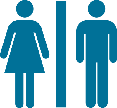 Female Bathroom Sign - Gender Wage Gap Clip Art (400x368), Png Download