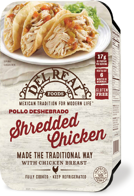 Shredded Chicken - Del Rio Shredded Chicken (461x673), Png Download