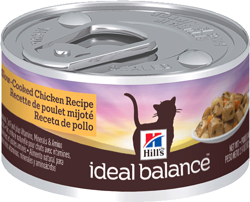 Science Diet Ideal Balance Slow-cooked Chicken Cat - Hill's Ideal Balance Slow-cooked Chicken Recipe Cat (500x500), Png Download