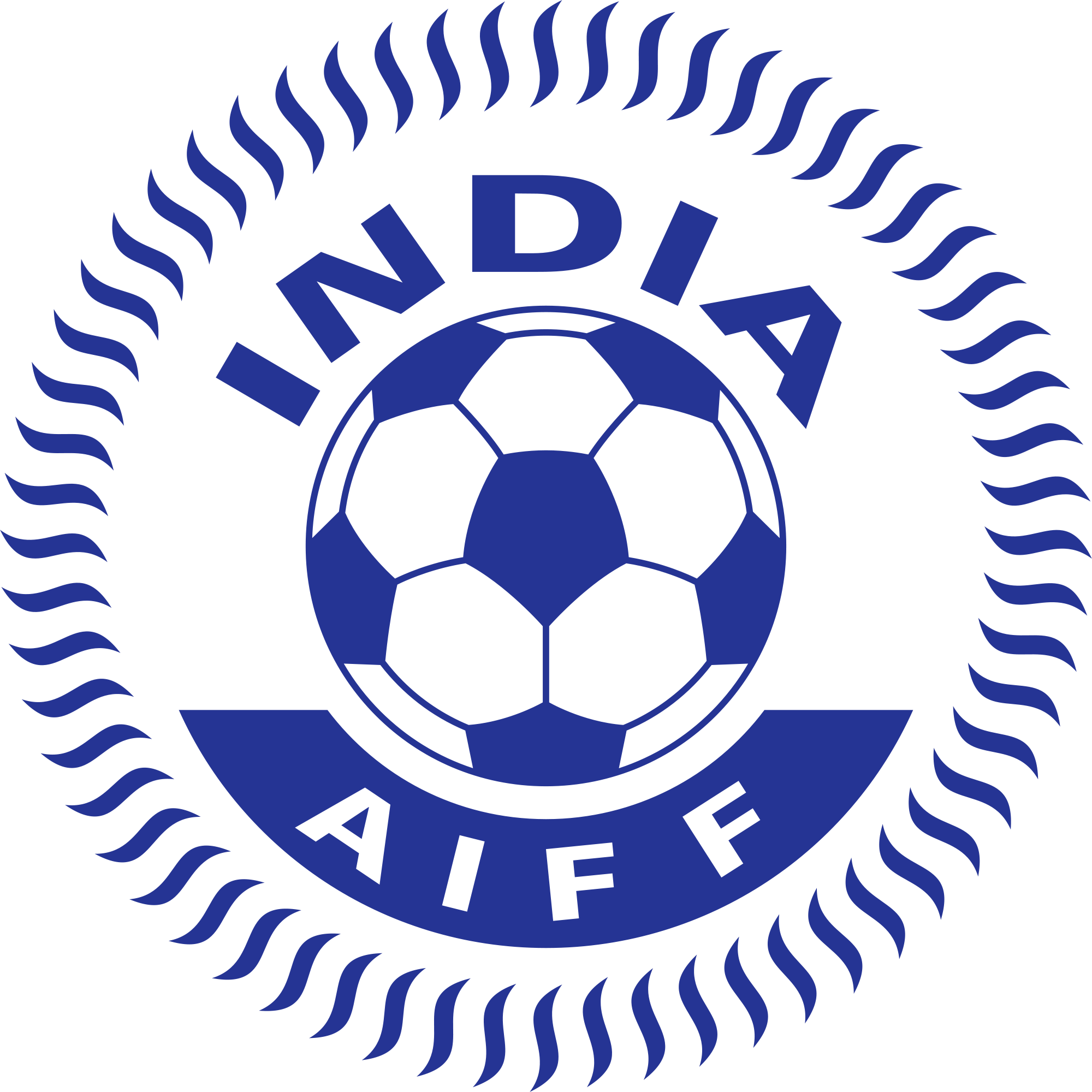 All India Football Federation Image - All India Football Federation Logo (2000x2000), Png Download