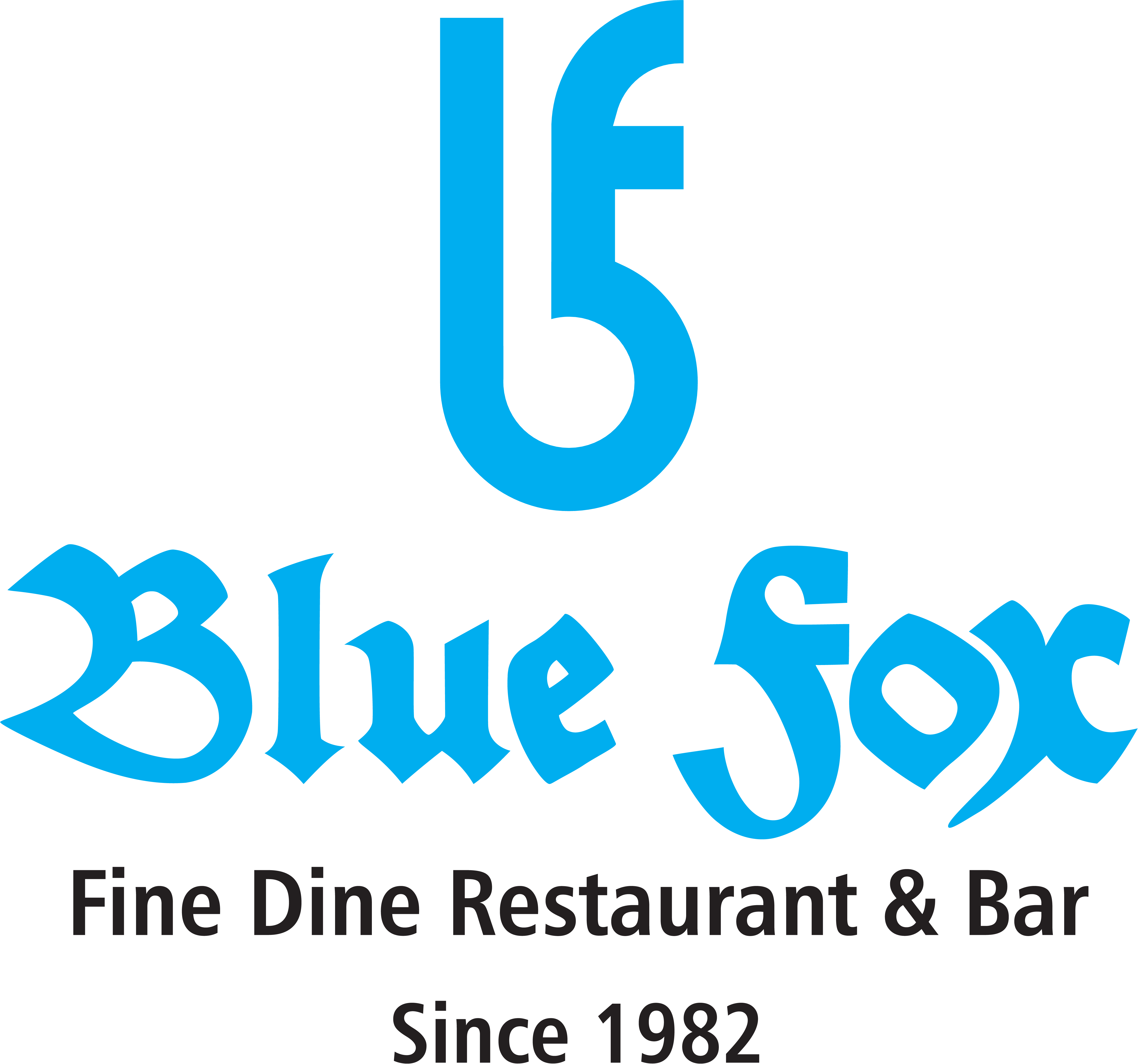 With 3 Decdes Legacy, Blue Fox Fine-dine Restaurant - Blue Fox Hyderabad Logo (4979x4656), Png Download