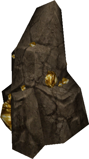 Vein Of Gold Ore - Crystal Ore (313x534), Png Download