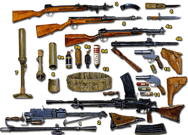 It Had Seven Pockets Each Holding Two Five-round Rifle - Ww2 Paratrooper Weapons (792x568), Png Download