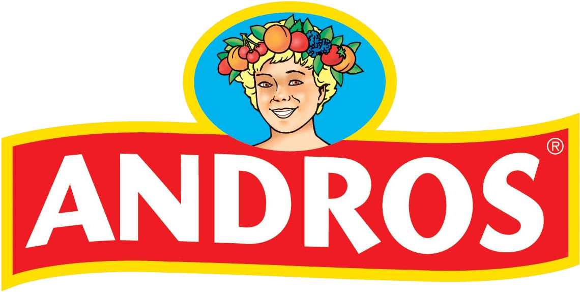 Andros Apple & Peach Compot 4 X 100g (1166x585), Png Download