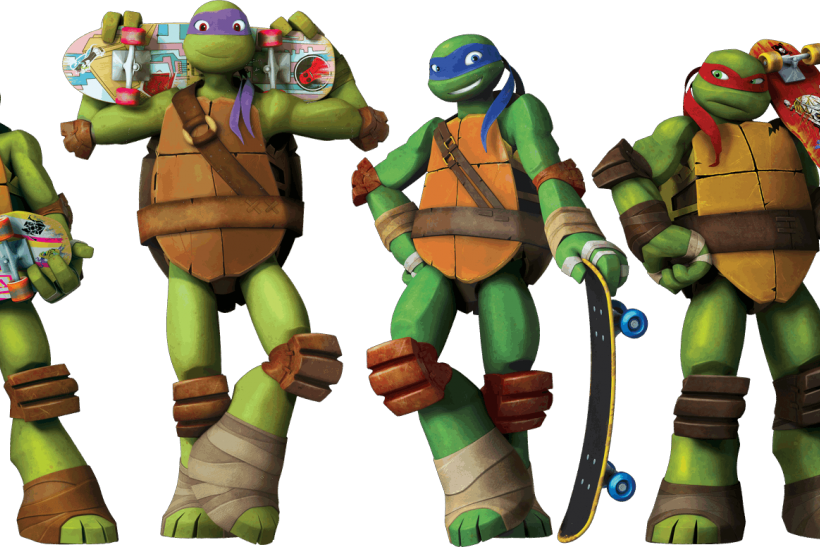 The "teenage Mutant Ninja Turtles" Case From The Nickelodeon - Tmnt Mikey's Skateboard (820x547), Png Download