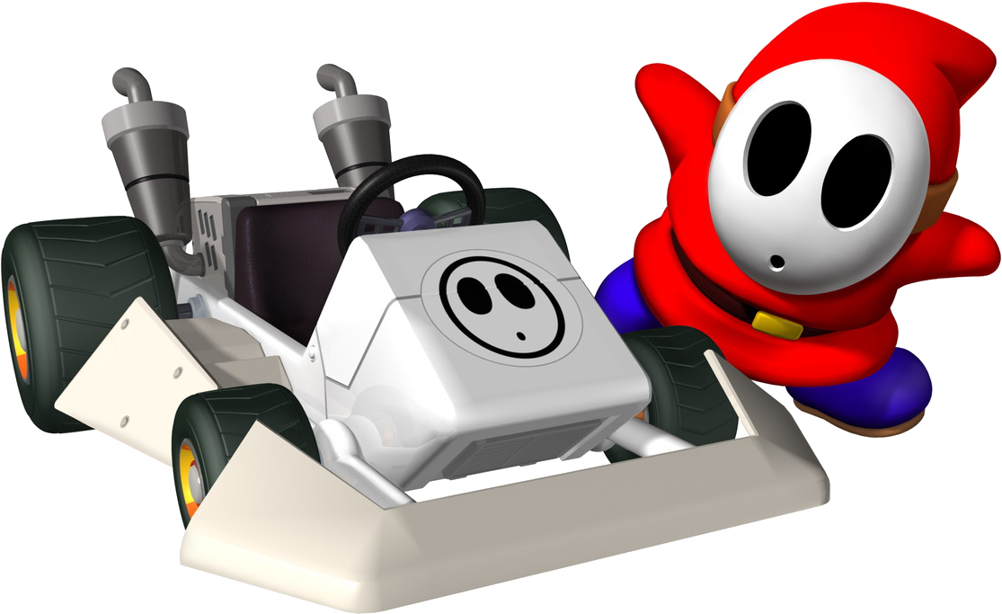 Shy Guy Artwork - Mario Kart Ds All Characters Unlocked (1140x699), Png Download