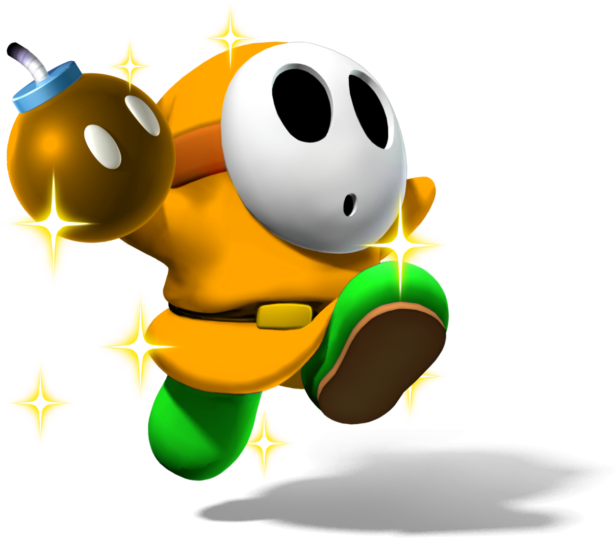 Picture Freeuse Download Guy Transparent Gold - Mario Gold Shy Guy (1263x1170), Png Download