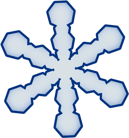 Original Png Clip Art File Simple Snowflake Svg Images (558x597), Png Download