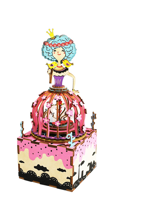 3d Rotating Music Box Diy Kit - Music Box (850x850), Png Download