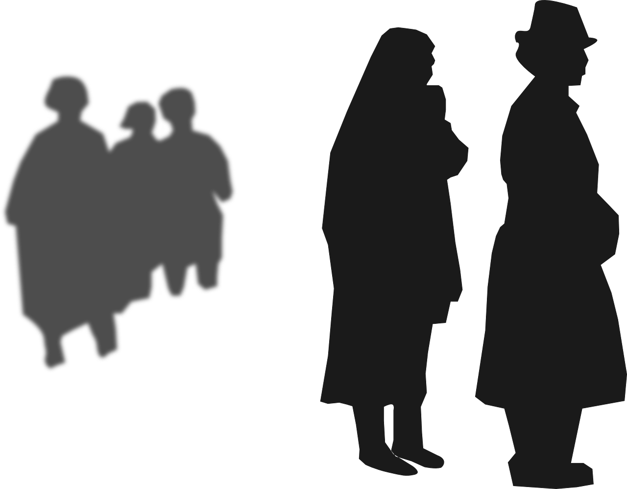 Free Vector People Attending Burrial Clip Art - Funeral Png (600x472), Png Download