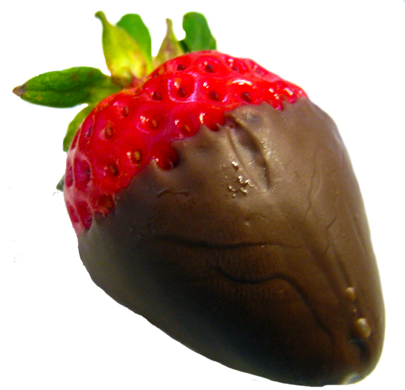 Chocolate Strawberries Png - Chocolate Covered Strawberries Transparent (795x800), Png Download