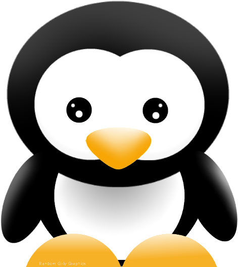 Penguin Vector Png Clip Art Free Library - Penguin Animated Cute (485x545), Png Download