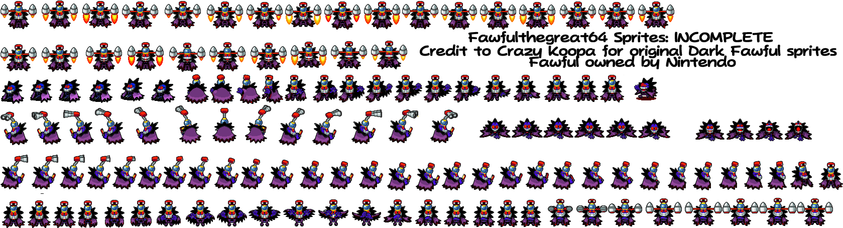 Shy Guy Nexandgbx - Shy Guy Sprite Sheet (1678x485), Png Download