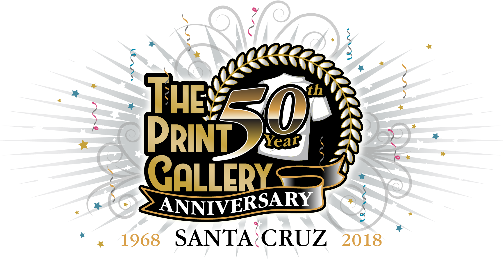 Screen Printing T Shirts & Embroidery Services In Santa - Screen Printing T Shirt Design (1743x909), Png Download