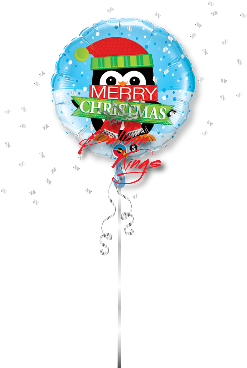 Merry Christmas Penguin - Merry Christmas Penguin Balloon Delivery (1068x1280), Png Download