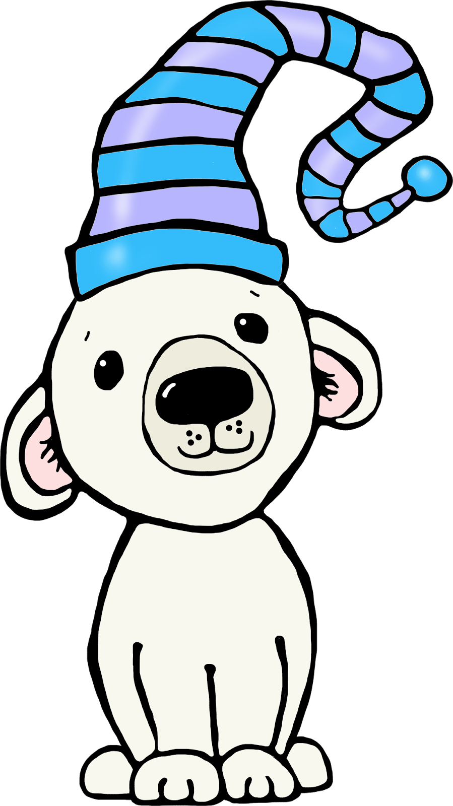 Penguin Clipart Bear - Polar Bear (899x1600), Png Download