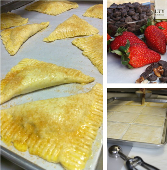 Chocolate Covered Strawberry & Pecan Turnovers - Strawberry (575x587), Png Download
