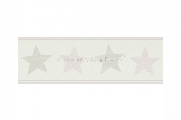245707 Papel De Parede Bambino Xvii Estrelas Rosa Bege - Triangle (740x500), Png Download