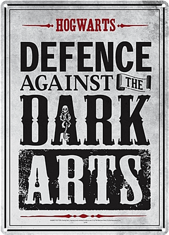 Defence Against The Dark Arts Metal Sign - Defence Against The Dark Arts (600x600), Png Download