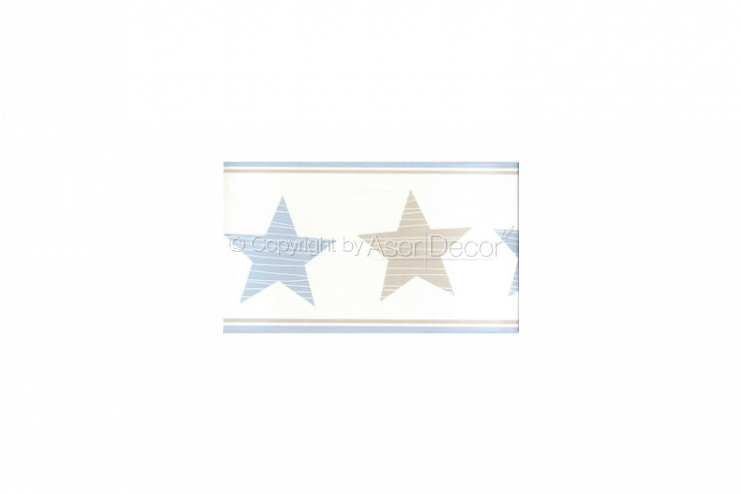245714 Papel De Parede Bambino Xvii Estrelas Azul Bege - Triangle (740x500), Png Download