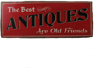 'antiques' Metal Sign, Red, Home & Garden, (400x400), Png Download