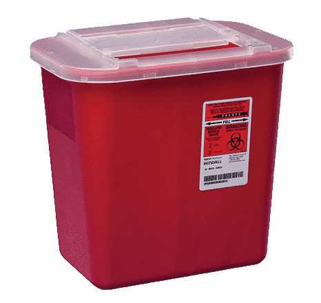 1 Qt Sharps Container Covidien Sharps Container - Sharps A Gator 31142222 Multi-purpose Sharps Container, (466x440), Png Download