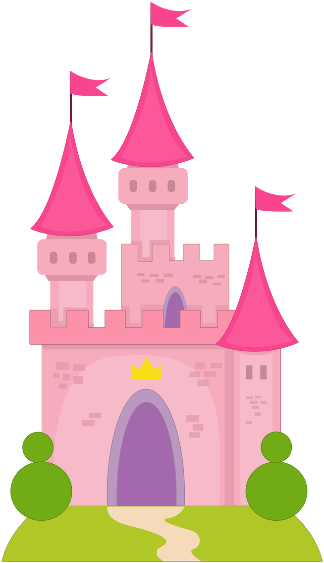 Fairytale Castle Clipart - Castillo De Princesas Dibujo (900x1260), Png Download