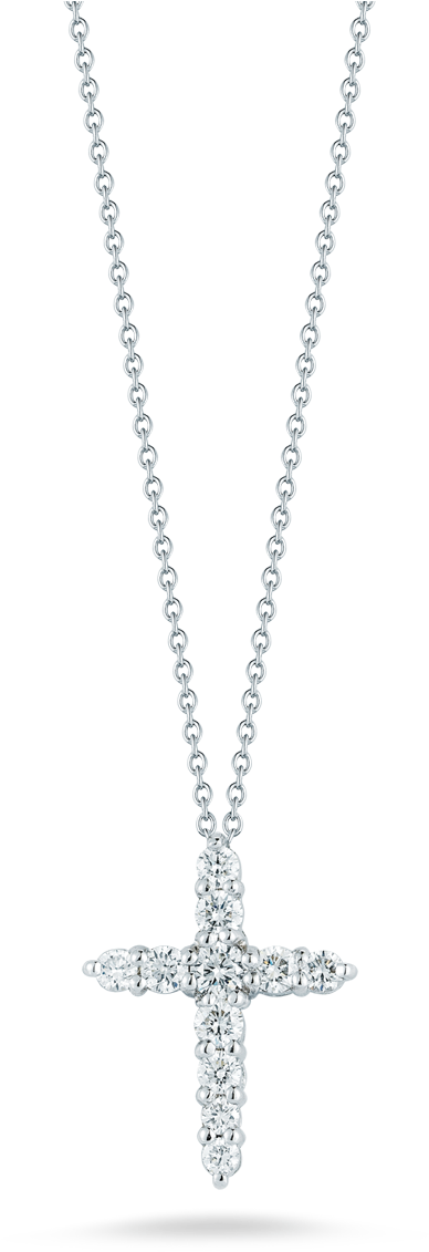 Roberto Coin Tiny Treasures 18k White Gold Cross - Morellato Gioia Saer20 (1600x1600), Png Download