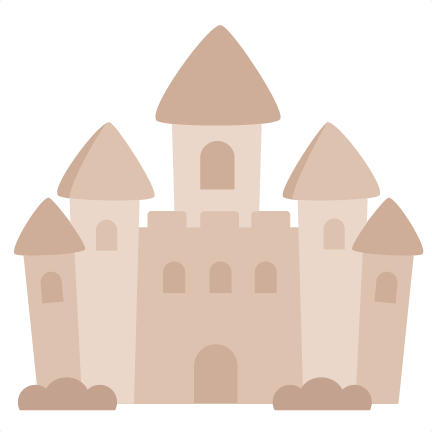 Sand Castle Clipart Transparent - Sand Castle No Background (432x432), Png Download