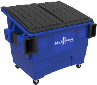 4 Yard Front Load Commercial Container - Yard (539x406), Png Download