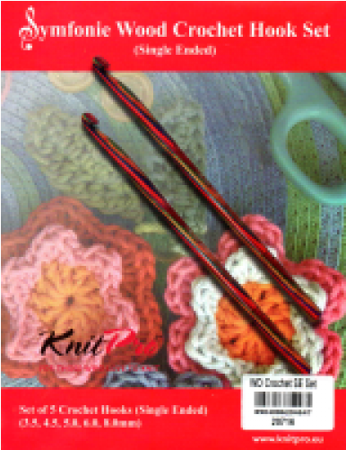 Knit Pro Symfonie Wood Crochet Hook Set (500x500), Png Download