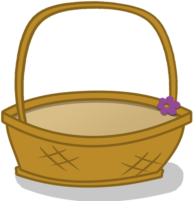 Basket Clipart Cartoon Crate Container - Basket Clipart (720x720), Png Download
