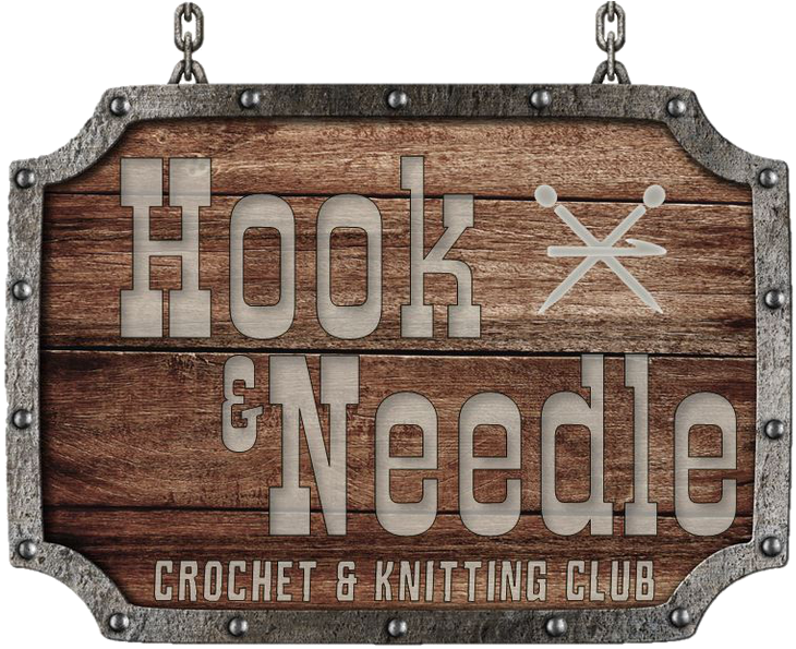 Hook & Needle Crochet & Knitting Meets On The - Portable Network Graphics (768x599), Png Download
