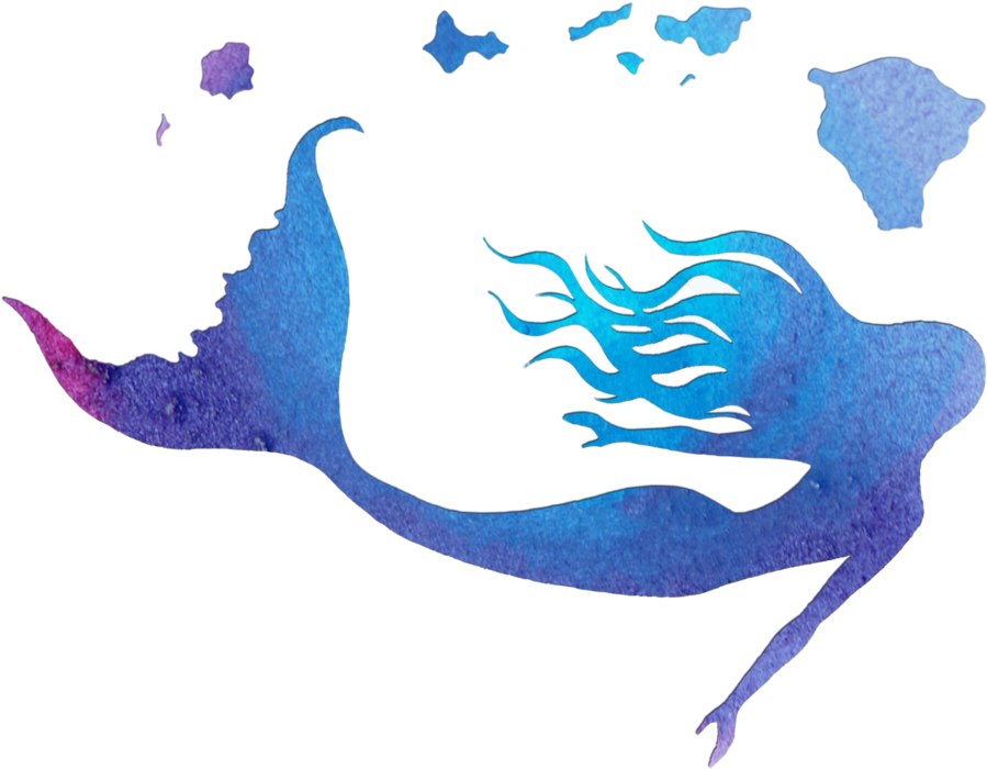 Mermaid Dream Retreat - Mermaid Silhouette Transparent (1000x952), Png Download