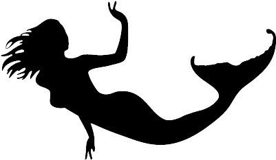 Mermaid Mairead - Silhouette Mermaid Tail Png (400x400), Png Download