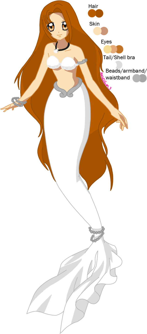 Suki Mermaid Ref By Angelgurl3 On Deviantart - Deviantart Melody Mermaid Png (685x1446), Png Download