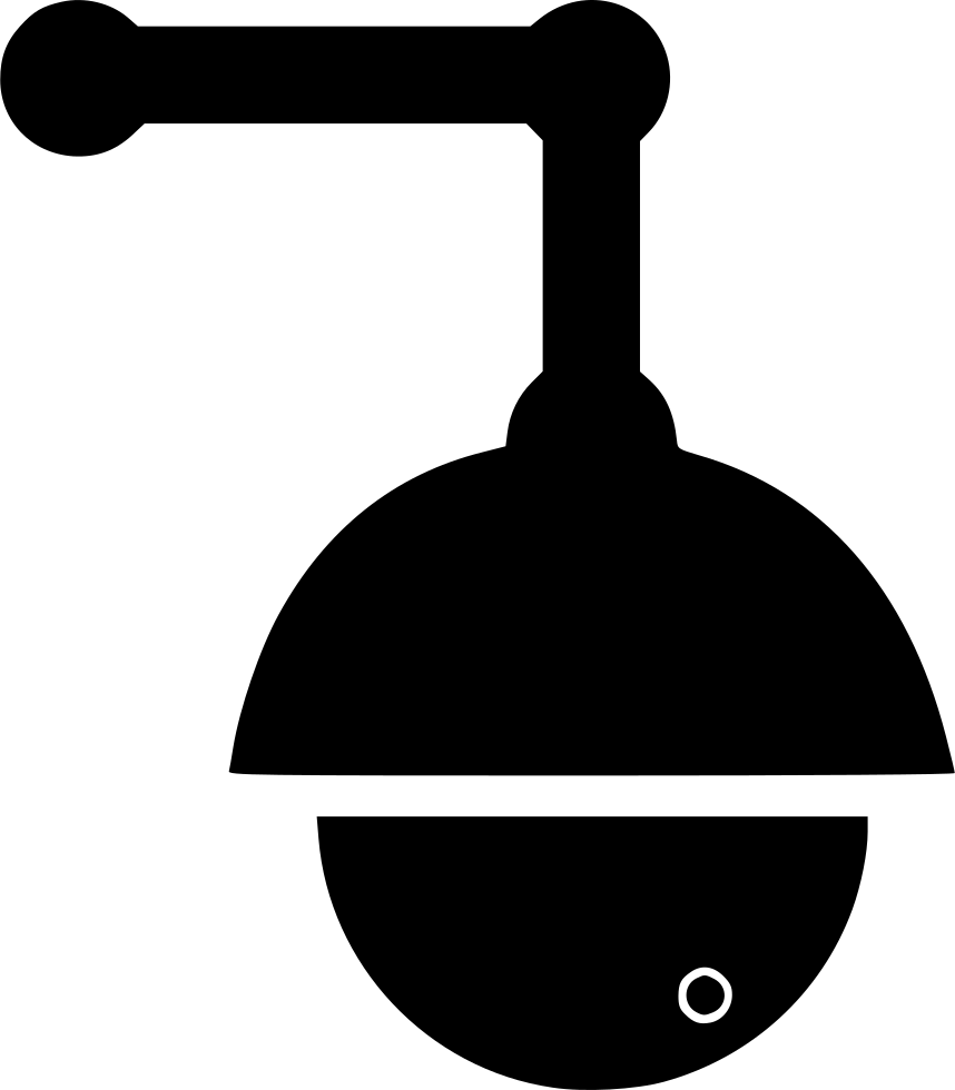 Wall Mount Security Camera - Icon (858x980), Png Download