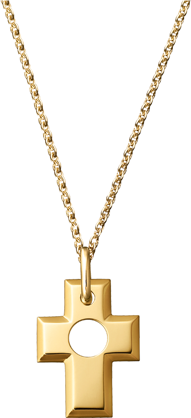 Pierced Cross Pendant - Dinh Van Croix (850x850), Png Download