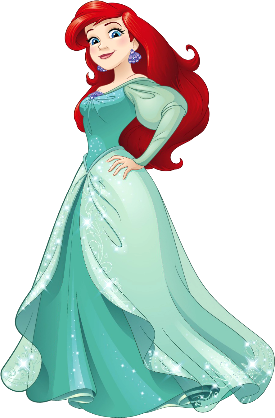 Ariel In Her Turquoise Green Pinterest And - Disney Princess Ariel (914x1378), Png Download