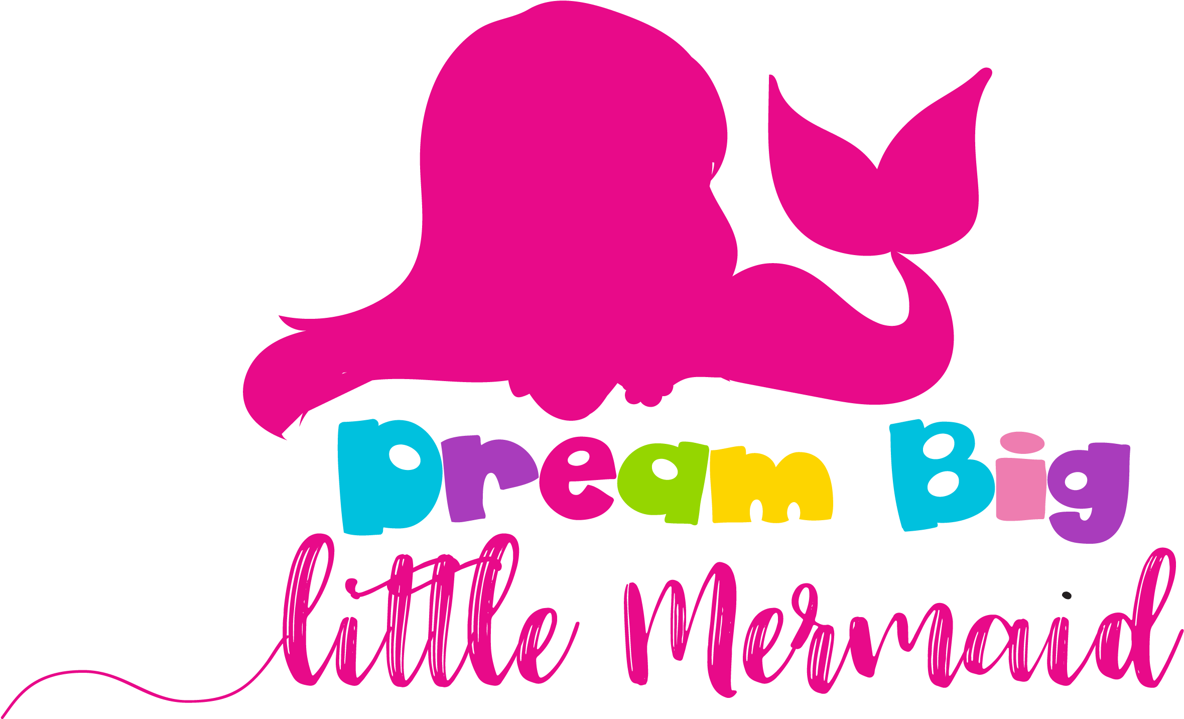 Dream Big Little Mermaid Cutting Files Svg, Dxf, Pdf, - Boho Chic Erröten Rosa Sie Ist Meine Brautjungfer Karte (2400x3000), Png Download