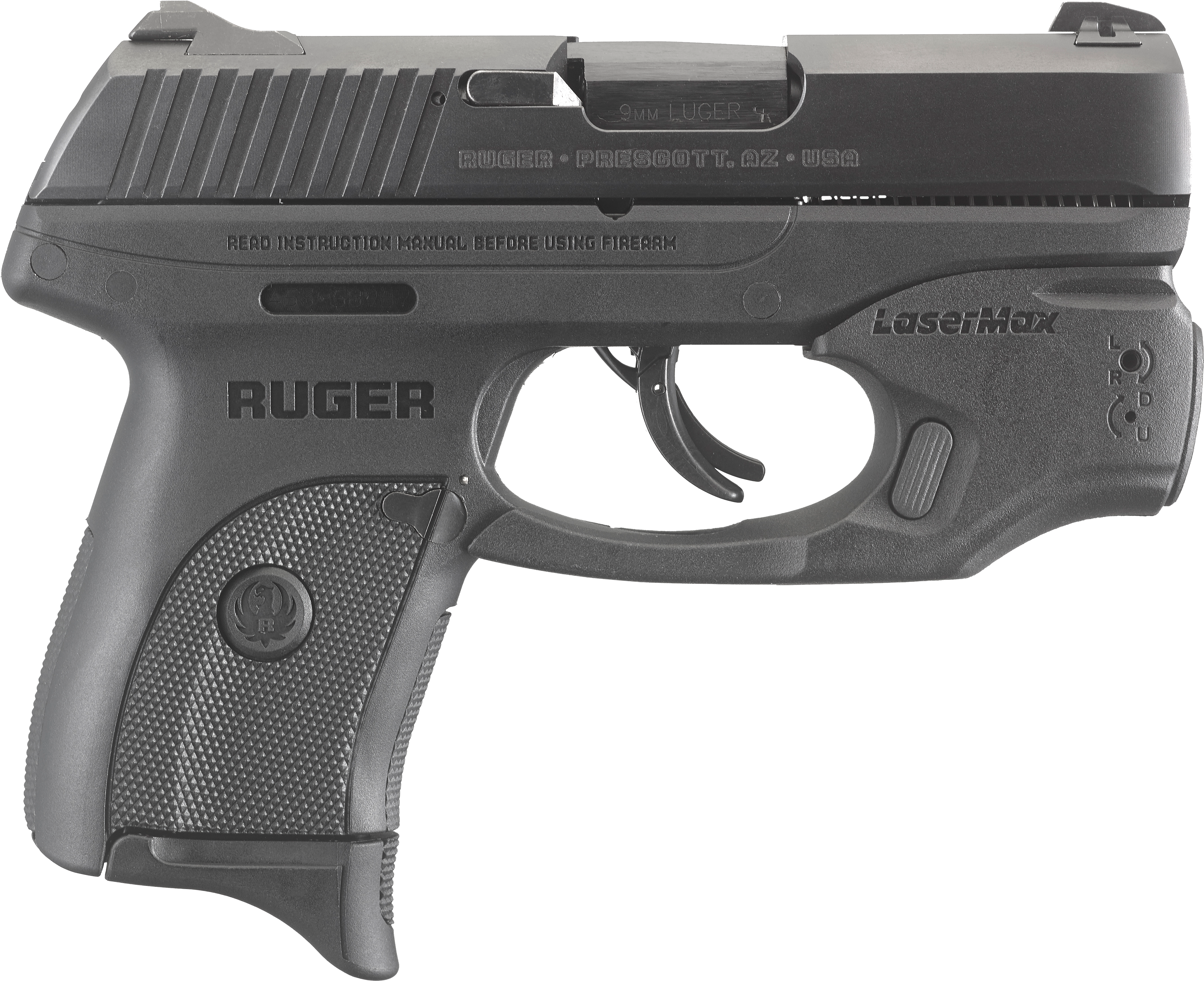 Pistols Ruger Lcs Standard - Ruger Lc9s Lasermax (4449x3651), Png Download