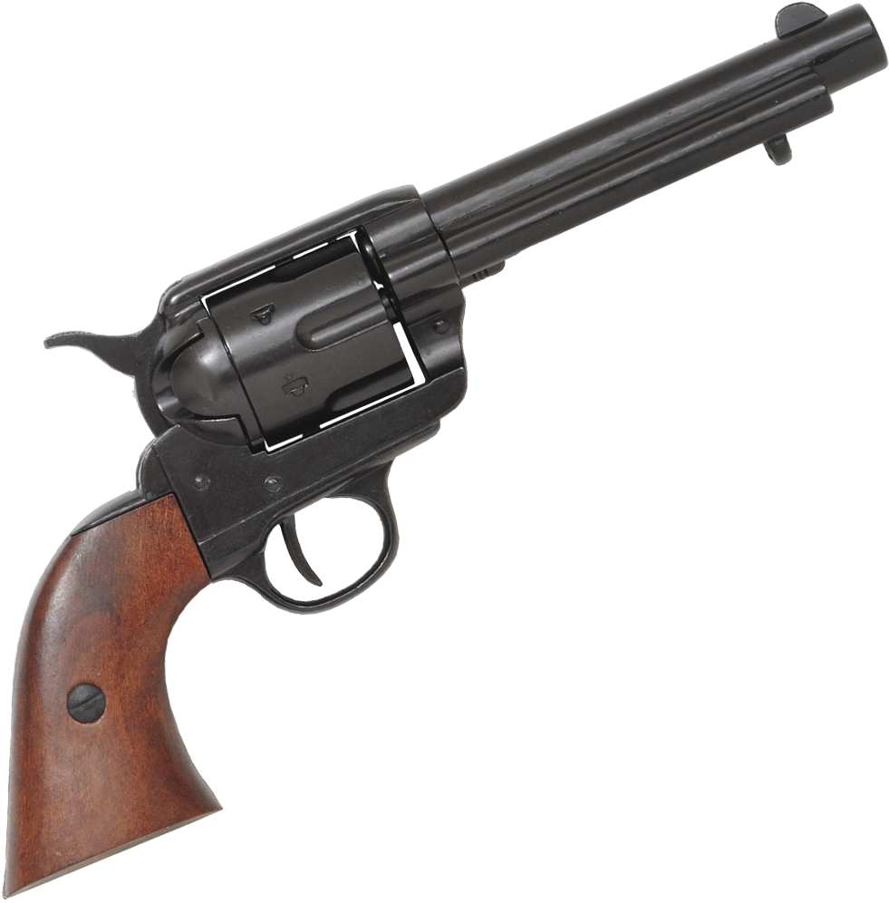Png Handgun Graphic Free Download - Colt 45 Revolver Black (1000x1000), Png Download