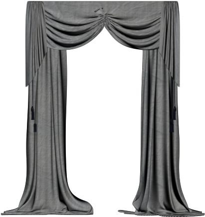 Lace Curtains Png Clip Art Free - Transparent Background Curtains Png (640x480), Png Download