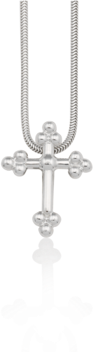 Beaded Cross Pendant - Pendant (350x500), Png Download