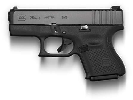 Glock 26 Gen5 - Glock 26 Gen 5 Night Sights (446x336), Png Download