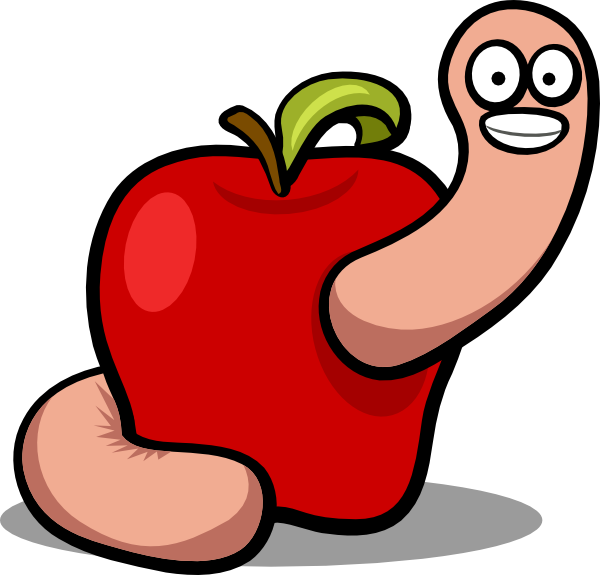 Picture Royalty Free Library Clip Art At Clker - Worm Clip Art (600x575), Png Download