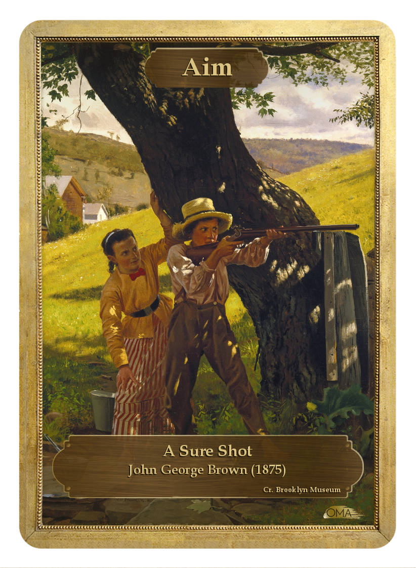 Aim Counter By John George Brown - Sure Shot (822x1122), Png Download