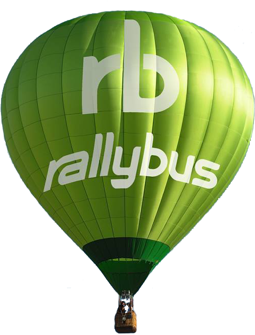 Click On The Rally Logo To Book Your Trip - Green Air Balloon Png (519x669), Png Download