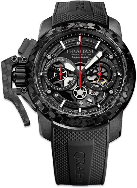 Black Hours And Minutes Hands Coated With White Super-luminova - Graham Watches (450x630), Png Download